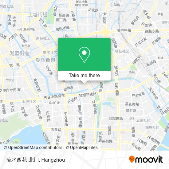 流水西苑-北门 map