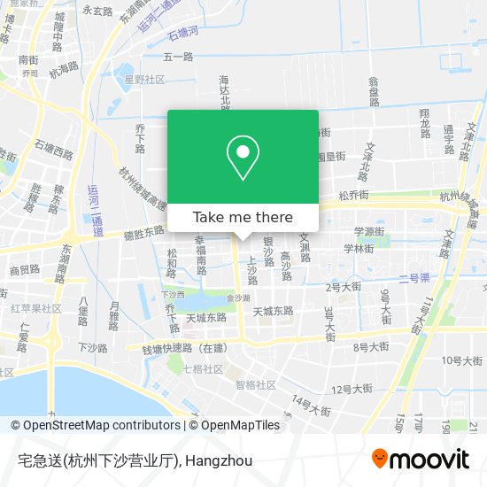 宅急送(杭州下沙营业厅) map