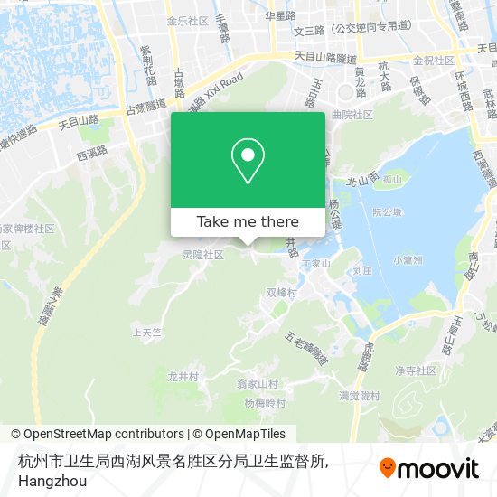 杭州市卫生局西湖风景名胜区分局卫生监督所 map