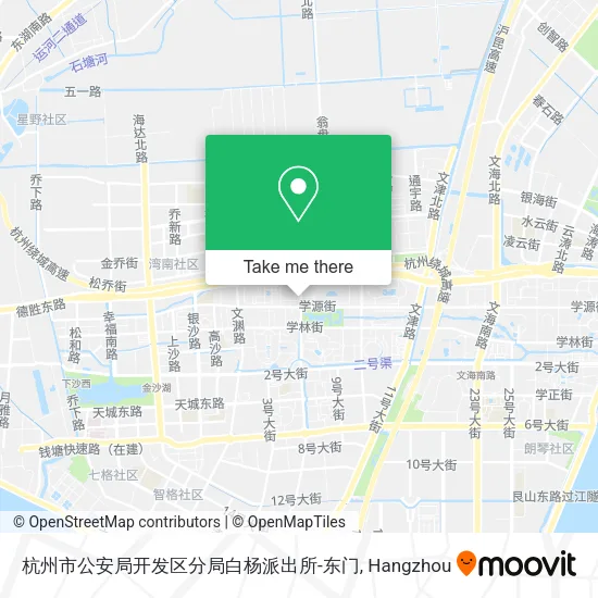 杭州市公安局开发区分局白杨派出所-东门 map