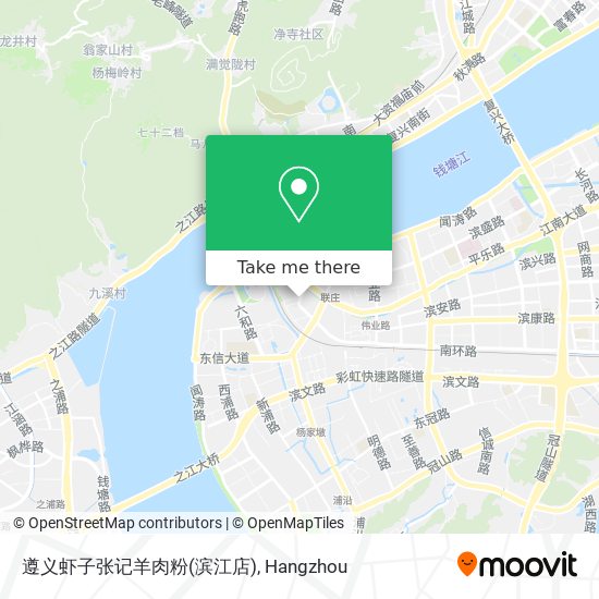 遵义虾子张记羊肉粉(滨江店) map