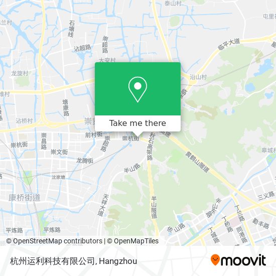 杭州运利科技有限公司 map