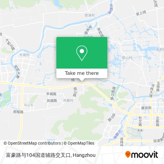 富豪路与104国道辅路交叉口 map
