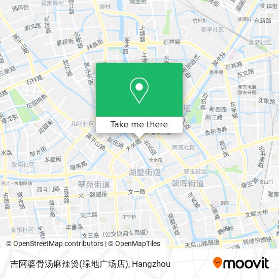 吉阿婆骨汤麻辣烫(绿地广场店) map