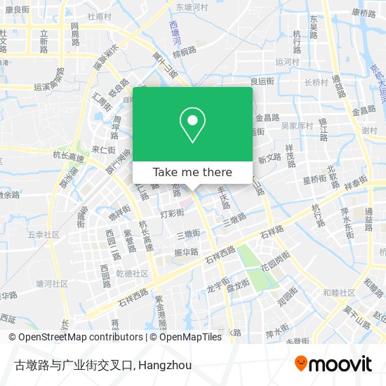 古墩路与广业街交叉口 map