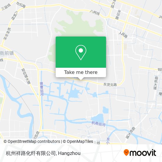 杭州祥路化纤有限公司 map