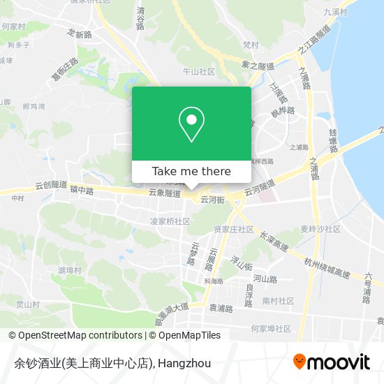 余钞酒业(美上商业中心店) map
