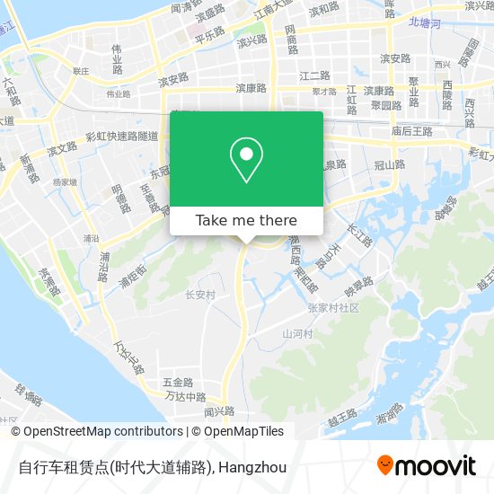 自行车租赁点(时代大道辅路) map