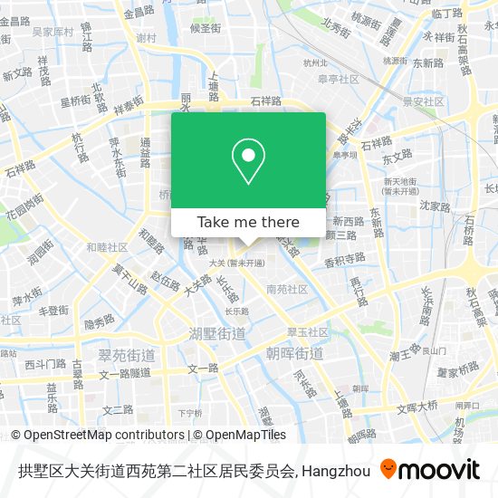 拱墅区大关街道西苑第二社区居民委员会 map