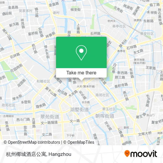 杭州椰城酒店公寓 map