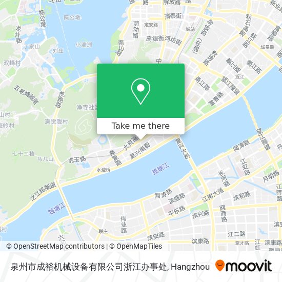 泉州市成裕机械设备有限公司浙江办事处 map