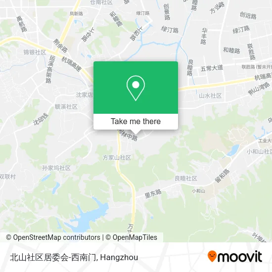 北山社区居委会-西南门 map