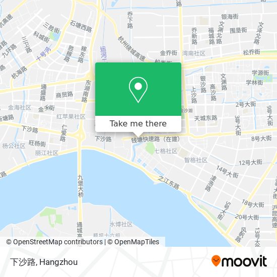 下沙路 map