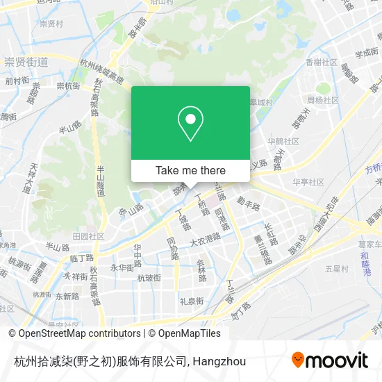 杭州拾减柒(野之初)服饰有限公司 map
