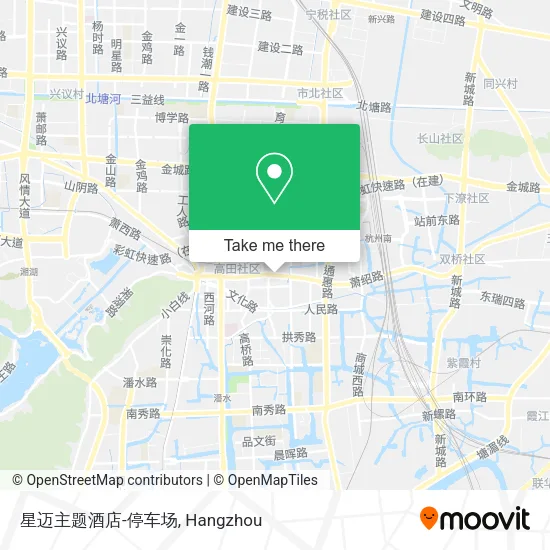 星迈主题酒店-停车场 map