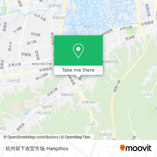 杭州留下农贸市场 map