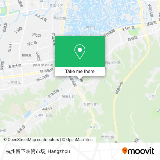 杭州留下农贸市场 map