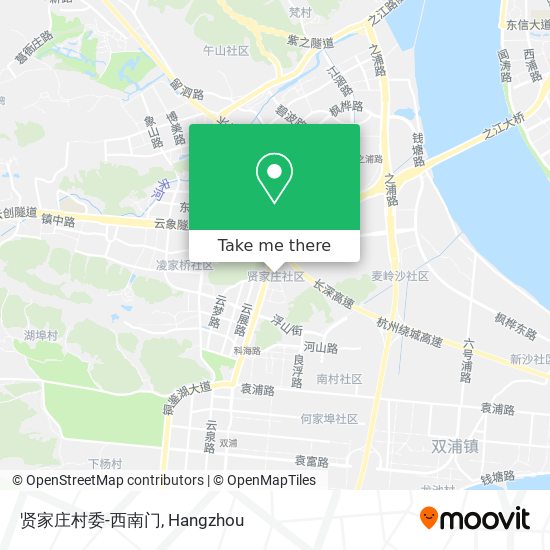 贤家庄村委-西南门 map