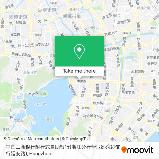 中国工商银行附行式自助银行(浙江分行营业部浣纱支行延安路) map