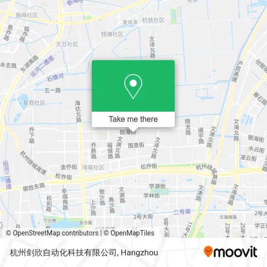 杭州剑欣自动化科技有限公司 map