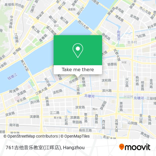 761吉他音乐教室(江晖店) map