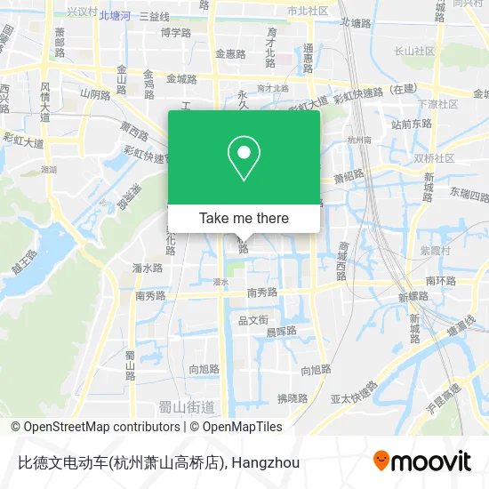 比德文电动车(杭州萧山高桥店) map