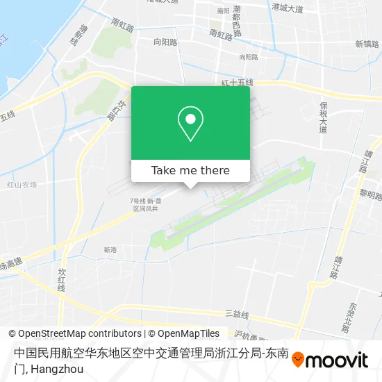 中国民用航空华东地区空中交通管理局浙江分局-东南门 map