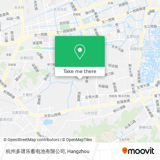 杭州多谱乐蓄电池有限公司 map