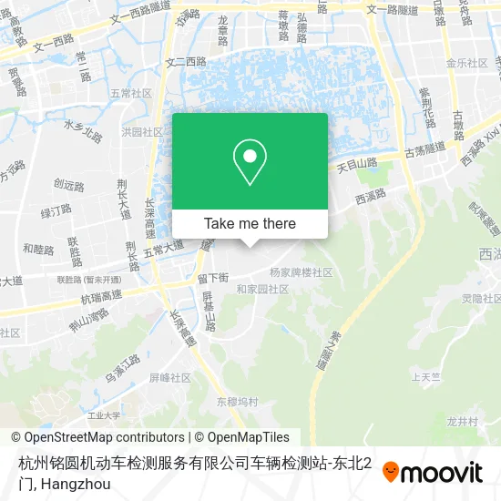 杭州铭圆机动车检测服务有限公司车辆检测站-东北2门 map