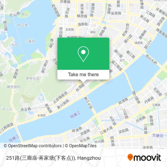 251路(三廊庙-蒋家塘(下客点)) map