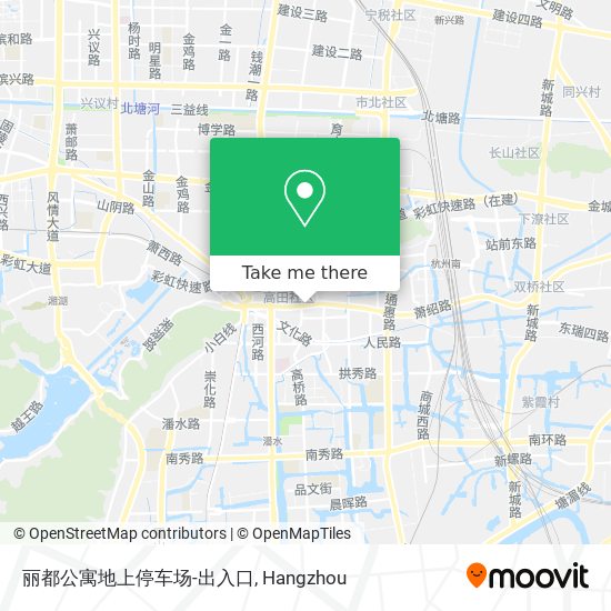 丽都公寓地上停车场-出入口 map