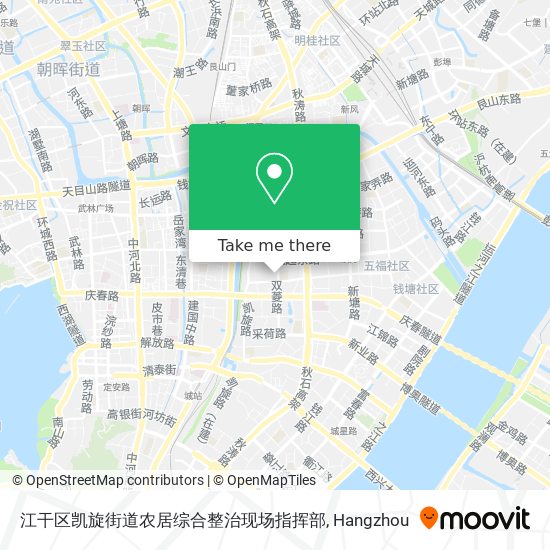 江干区凯旋街道农居综合整治现场指挥部 map