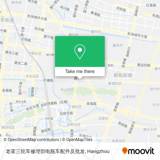 老霍三轮车修理部电瓶车配件及批发 map