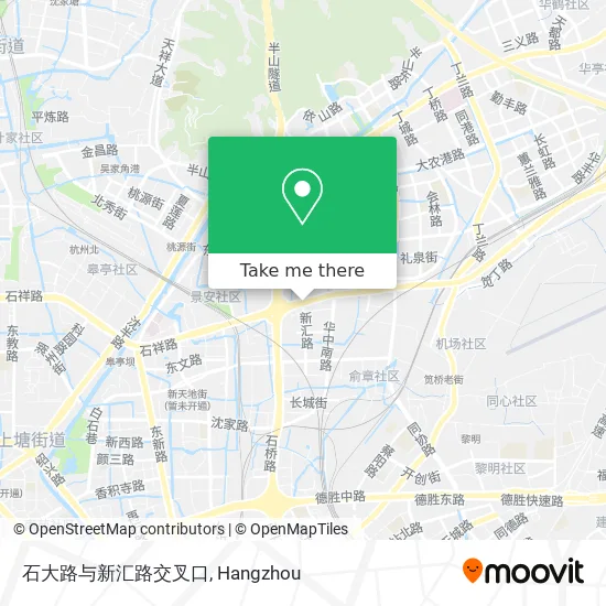 石大路与新汇路交叉口 map