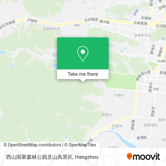 西山国家森林公园灵山风景区 map
