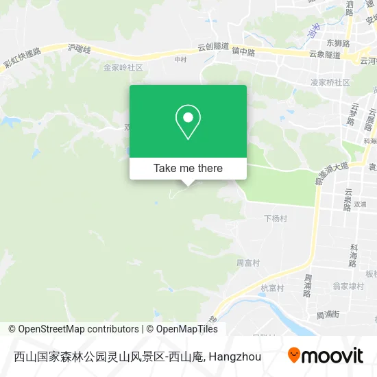 西山国家森林公园灵山风景区-西山庵 map