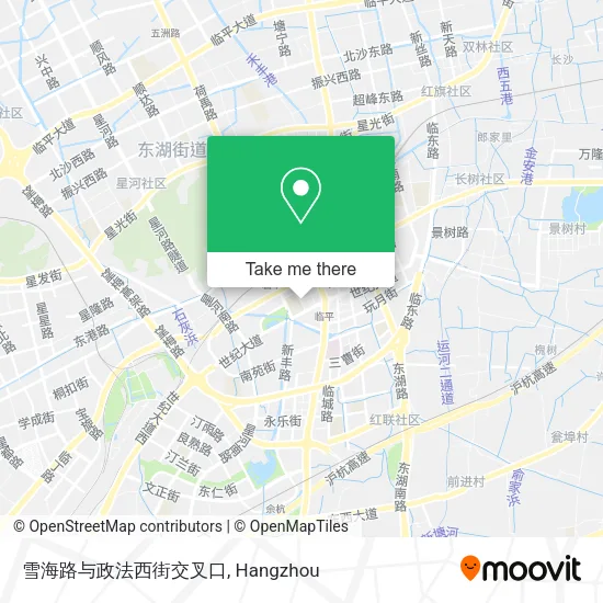 雪海路与政法西街交叉口 map