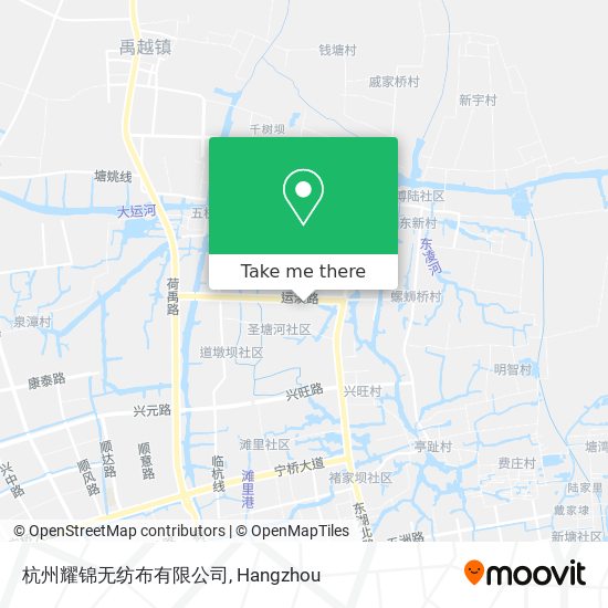 杭州耀锦无纺布有限公司 map