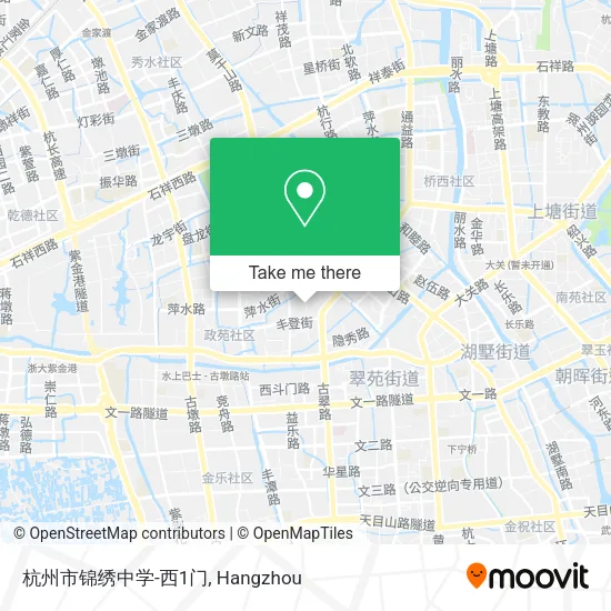 杭州市锦绣中学-西1门 map