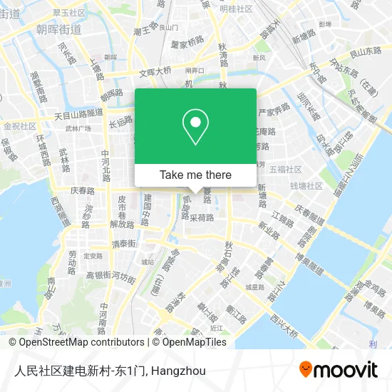 人民社区建电新村-东1门 map