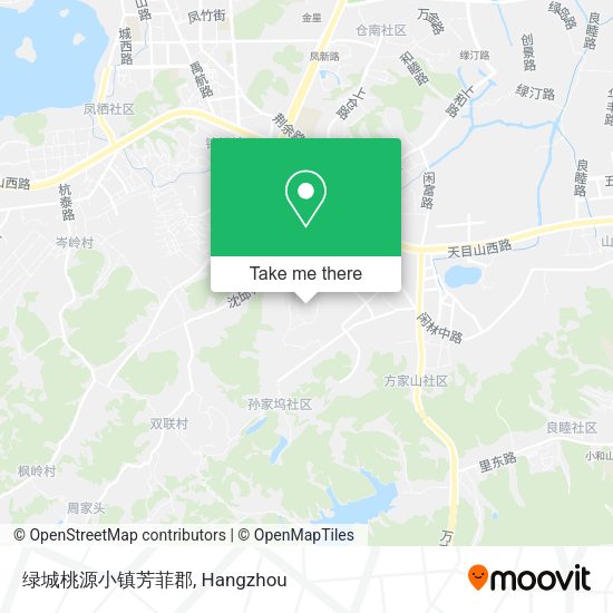 绿城桃源小镇芳菲郡 map