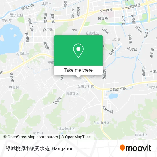 绿城桃源小镇秀水苑 map