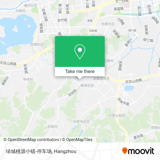 绿城桃源小镇-停车场 map