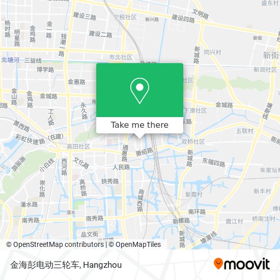 金海彭电动三轮车 map