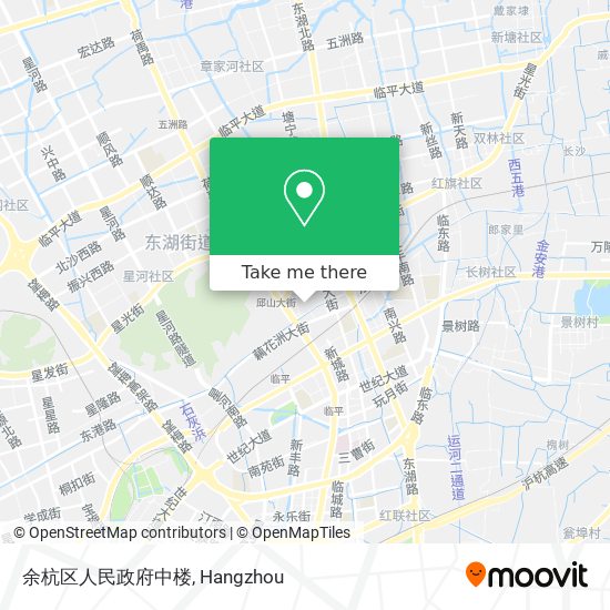 余杭区人民政府中楼 map