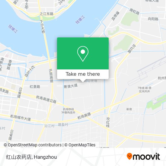 红山农药店 map