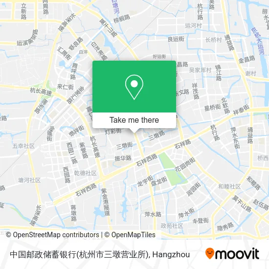 中国邮政储蓄银行(杭州市三墩营业所) map