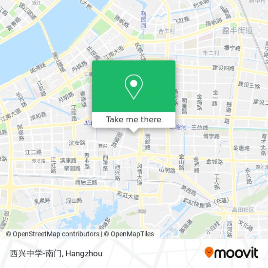 西兴中学-南门 map