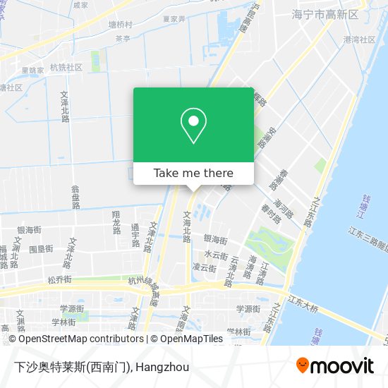 下沙奥特莱斯(西南门) map