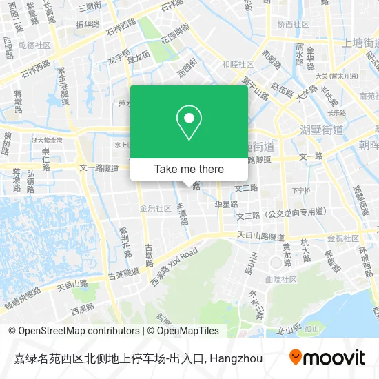 嘉绿名苑西区北侧地上停车场-出入口 map
